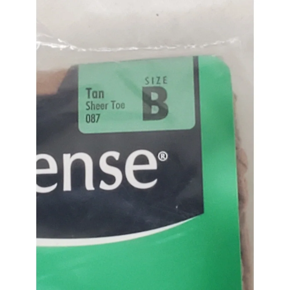No Nonsense Control Top Premium Nylon Pantyhose Tan Sheer Toe Size B‎ 087 New